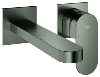 GROHE 2-Loch-Waschtisch-Wandbatterie Plus 29306_4, FMS Ausladung 203mm hard graphite geb., 29306AL4 29306AL4