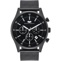 Rhodenwald & Söhne Chronograph Goodwill schwarz Goodwill, mit Milanaise-Armband