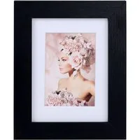 IDEAL TREND Bilderrahmen 5er Pack Holz Bilderrahmen Foto Plexi Rahmen Acryl Collage Wanddeko Po, für 5 Bilder (5 St), MDF Bilderrahmen mit Passepartout und Kunststoffglas