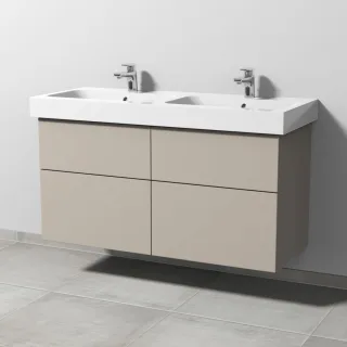 Sanipa 3way Waschtischunterbau zu Geberit iCon Waschtisch mit 4 Auszügen, Kaschmir-Matt SP6561U