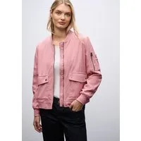 STREET ONE Blouson aus Cord und Langarm mit Bündchen und Zipperdetail