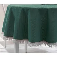 Beautex Tischdecke Weichschaum wetterfest für Garten Balkon Terrasse mit Fransen (1-tlg), Pflegeleicht, Strapazierfähig, Formstabil, Langlebig