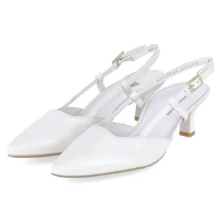 Paul Green Slingpumps  Weiß - Gr. 36 -  Echt Leder
