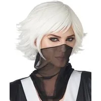 California Costumes Kostüm Anime Cosplay-Perücke für Erwachsene weiß