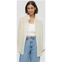 QS Langarmbluse Bluse Longbluse mit Streifen