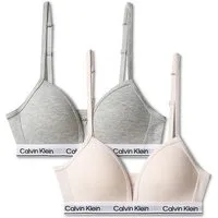 Calvin Klein Underwear Triangel-BH 2PK TRIANGLE (Packung, 2-tlg., 2er-Pack) mit Logobund