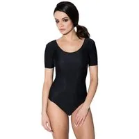 Aquarti Turnanzug Aquarti Damen Ballett Trikot Kurzarm Gymnastik Tanz-Body