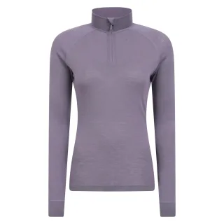 Mountain Warehouse - Thermo-Top Reißverschluss für Damen (dunkellila)