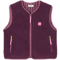 suebidou Plüschweste Ärmellose Damen Sherpa Jacke Weste Farben nachhaltig, kreativ