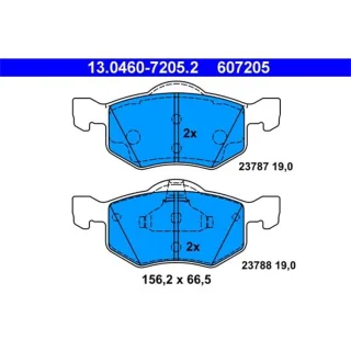 ATE Bremsbel?ge vorne Ford Maverick 2.0 - 3.0 V6 Mazda Tribute