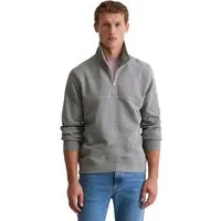 Marc O'Polo Sweatshirt regular fit aus weicher Bio-Baumwolle Troyerkragen mit Reißverschluss