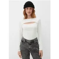 QS Langarmshirt T-Shirt Langarmshirt mit Cut-Out