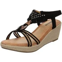 LIVING UPDATED K398-20-BK Keilsandalette