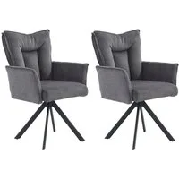 Jockenhöfer Gruppe Drehstuhl Marc (Set, 2 St) (Set, 2 St), Inklusive Drehfunktion (360), Taschenfederkern, bis 150kg belastbar