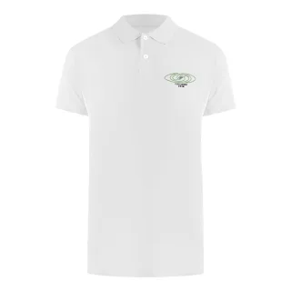 Kurzarmkragenpoloshirt in Weiß
