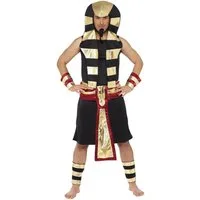 Smiffys Kostüm Pharao Ramses Kostüm, Als ägyptischer König trägt man stilecht Gold!