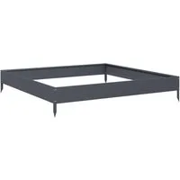 vidaXL Hochbeet Hochbeet Anthrazit 100x100x18,5 cm Stahl (1 St)