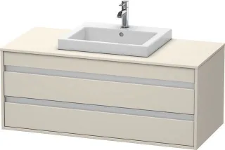 Duravit Ketho Konsolenwaschtischunterbau wandhängend Taupe Matt 1200x550x496 mm - KT675609191 KT675609191