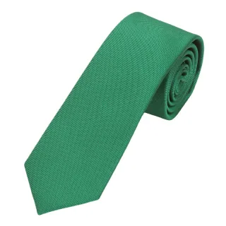 seidenfalter - Krawatte Uni 6cm m-grün - Gr. - OS