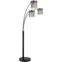 GLOBO LIGHTING Stehlampe GORLEY, ohne Leuchtmittel, Design Glasstäbe, Stehleuchte, Wohnzimmer, Esszimmer, Bogenlampe