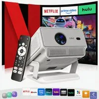 XGODY Beamer 4K Mit Netflix Zertifizierung 2026 Upgrade UHD Wifi6 Heimkino LCD-Beamer (1200 lm, 1000:1, 3840 x 2160 px, 1200 ANSI Autofokus Outdoor Deckenmontage Projektor für Handy)