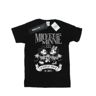 Disney - "Mickey And Minnie Mouse Great Pair" T-Shirt für Mädchen (Schwarz)