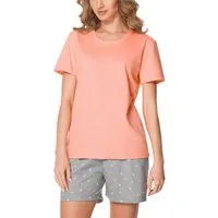 Merry Style Schlafanzug Damen Pyjama Zweiteiler Kurz aus Baumwolle Set MS10-177