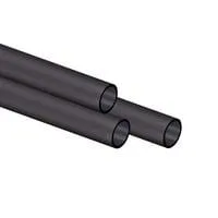 XT Hardline Satin 12 mm, Rohr schwarz (matt), 3x 12 mm Tube mit 1 Meter Länge, satiniert
