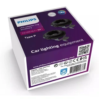 Original Philips Adapter Ringe Typ P für Ultinon Pro6000 H7 LED 11972X2 LED mit Straßenzulassung 12V +230% Birne Lampe