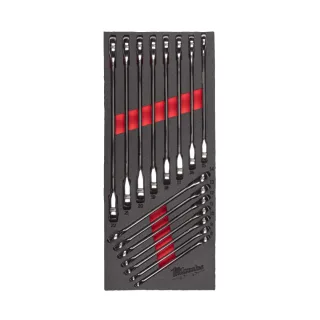 Milwaukee - Ratschen-Ringmaulschlüssel Einl. 15-tlg - 4932479828