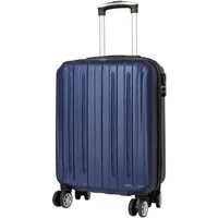 Warenhandel König Hartschalen-Trolley Borsum, 4 Rollen, aufreicht rollbar, 360°-Rollen, robust, klassisches Design