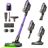 Buture Akku-Hand-und Stielstaubsauger 65000Pa Akku Staubsauger 550W Akkusauger kabellos 55 Min Laufzeit, 65 kPa, 55 Minuten Laufzeit, Abnehmbarer Akku