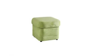 Hocker Polsterhocker VINZENT Polyesterstoff Olivgrün