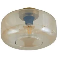 Lindby Deckenleuchten Hildur, Glas Creme IP20, 1 x 15 W LED