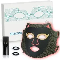 FOSMET LED-Gesichtsmaske 7 Farben LED Gesichtsmaske mit rotem Licht – Hautpflege Zuhause, Für das Gesicht, LED-Maske mit 270 LEDs – Lichtpflege, Anti-Aging & Hautpflege