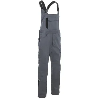 KÜBLER ICONIQ PRO Latzhose - Langgröße mittelgrau/schwarz 56L - 3145 5380-9599-56L
