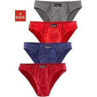 le jogger® Slip Minislip (Packung, 4-St), knappe Form, schöne Farben mit kontrastfarbenen Pipings