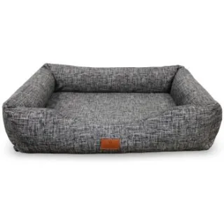 Petliving orthopädisches Hundebett Cleo schwarz/ weiß XL