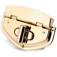 maDDma Eleganter Drehverschluss für Taschen und Geldbörsen Mappenverschluss Gurtstecker, 54 x 38 x 13 mm