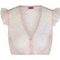 Spieth & Wensky Dirndlbluse Dirndlbluse Genta Flügelarm rosa