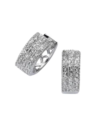Diamonds by Ellen K. Ohrringe Gold 585 mit 48x Diamant zus. 0,15ct.