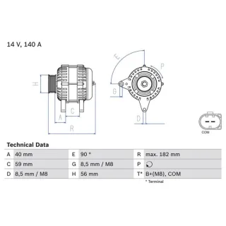 Bosch Lichtmaschine 140A Audi A4 A5 Q5 0986081180
