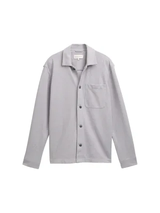 Denim Tom Tailor - Overshirt mit Brusttasche cement grey twill - Gr. - S