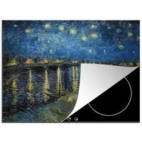 MuchoWow Herd-Abdeckplatte Van Gogh - Brücke - Alte Meister, Vinyl, (1 tlg), Ceranfeldabdeckung Küche, Herdabdeckplatte Einteilig, 59x51 cm