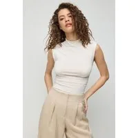 No Matter What Blusentop Kurze Bluse mit gerafften Seitendetails