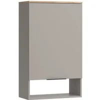 Vicco Bücherregal Wido, Greige/Sonoma, 60 x 100 cm mit Tür, 1-tlg.