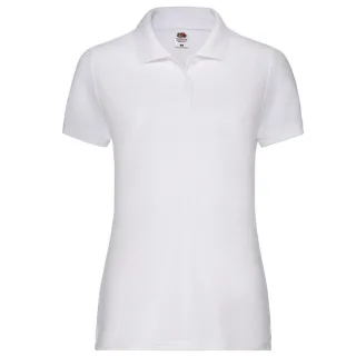 Fruit of the Loom - "65/35" Poloshirt für Damen (Weiß)