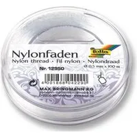 Folia Bastelnaturmaterial Folia 12950 Nylonfaden - 0,5 mm, 100 m Spule