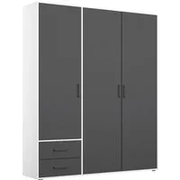 rauch Drehtürenschrank Kleiderschrank Schrank Garderobe Wäscheschrank VOYAGER (in 3 verschiedenen Ausstattungen BASIC/CLASSIC/PREMIUM) mit 2 modernen Griffvarianten, mit Außenschubladen MADE IN GERMANY