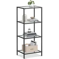 VASAGLE Bücherregal, 1-tlg., Standregal, Küchenregal, stabil, H:90 - 177.3